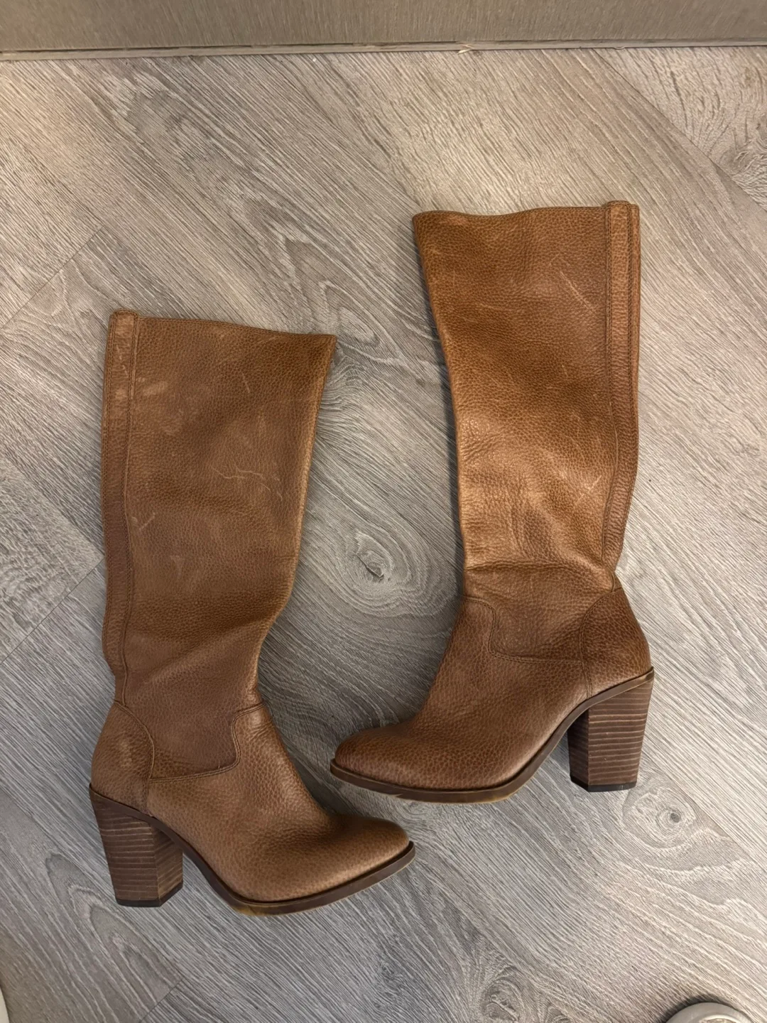 Lucky Brand Brown Leather Knee-High Boots size 6 1/2 image indicator(5)