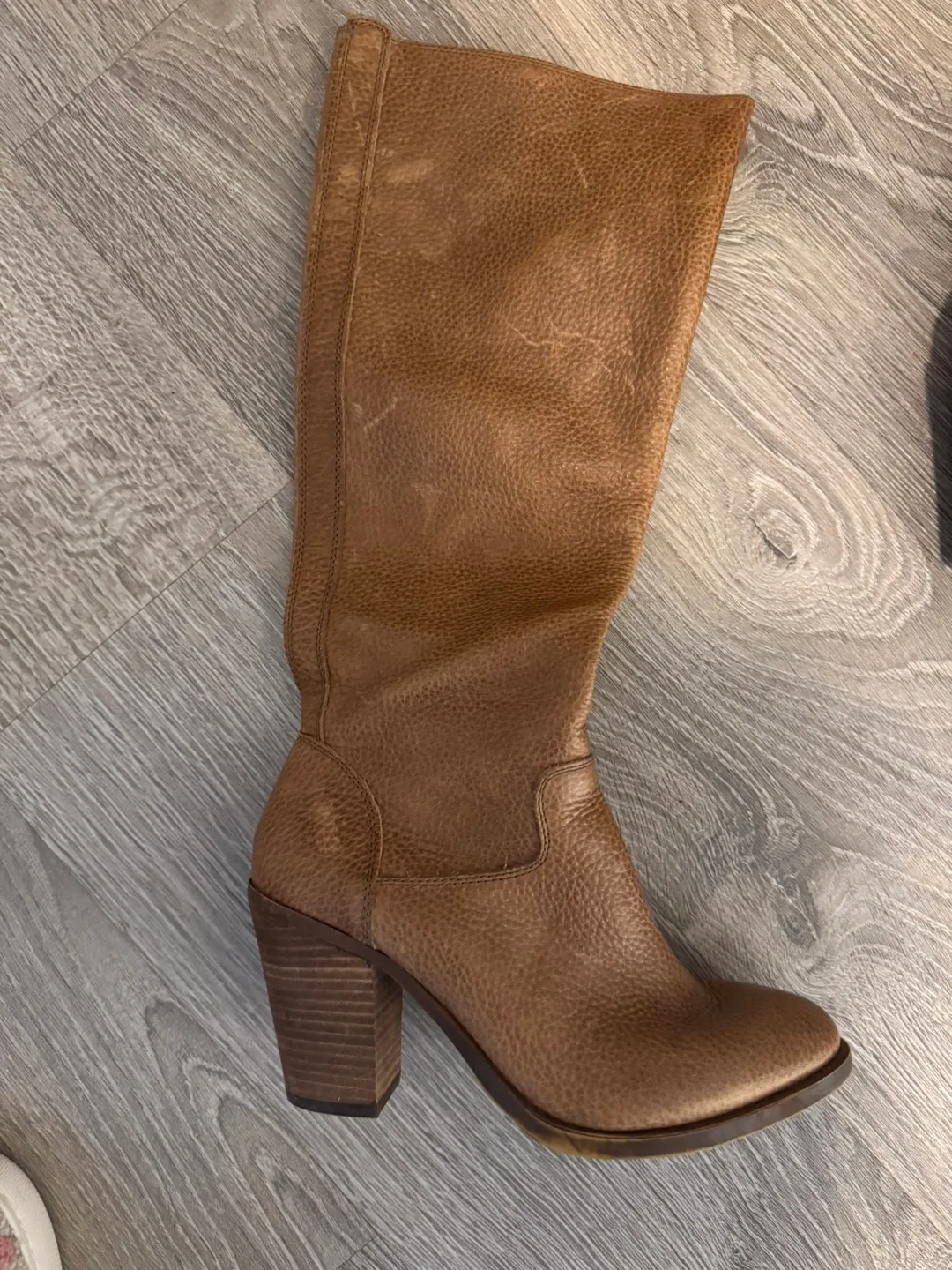 Lucky Brand Brown Leather Knee-High Boots size 6 1/2 image indicator(2)