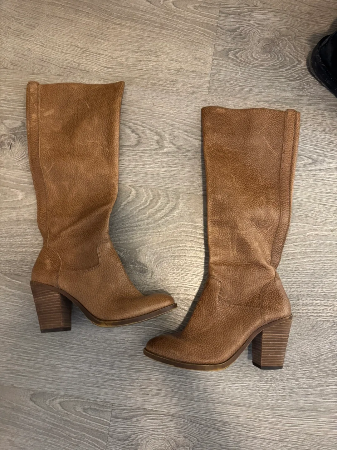 Lucky Brand Brown Leather Knee-High Boots size 6 1/2 image indicator(6)