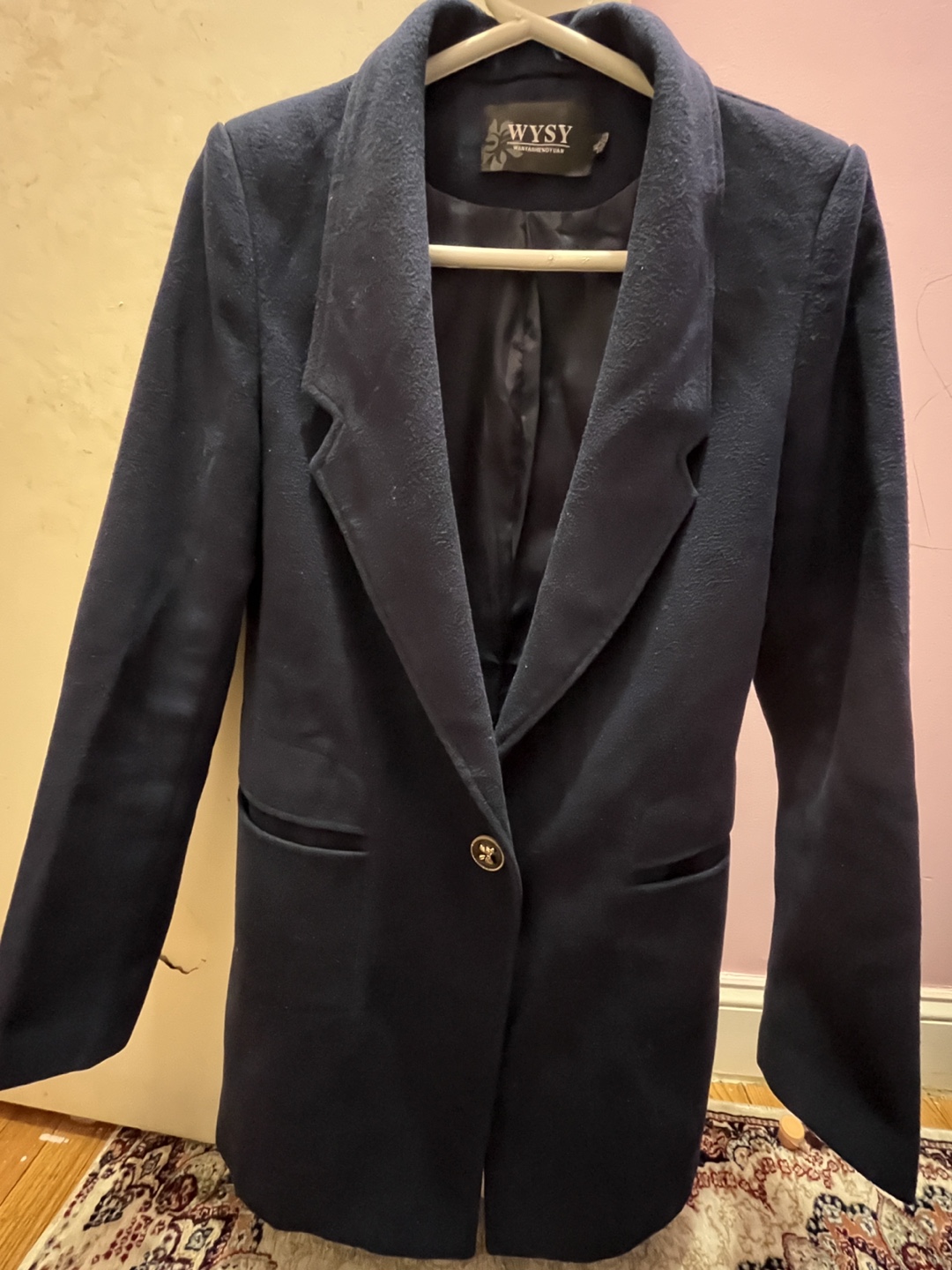 WYSY Navy Blue Peacoat - Size XL