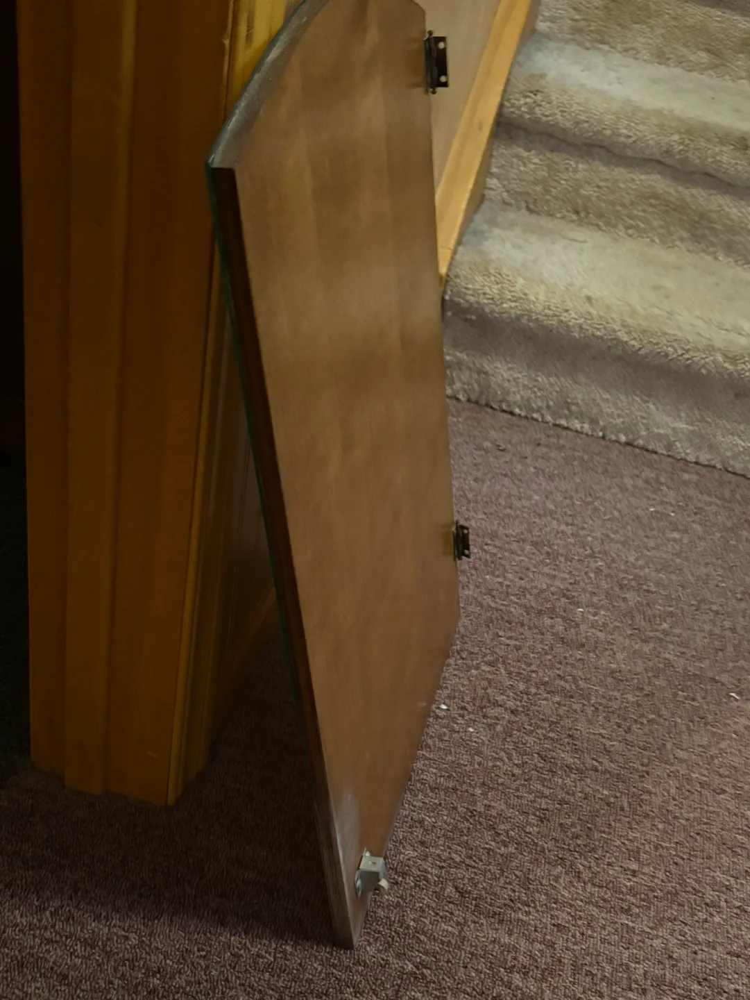 Medicine Cabinet Mirror & Wood Door image indicator(4)