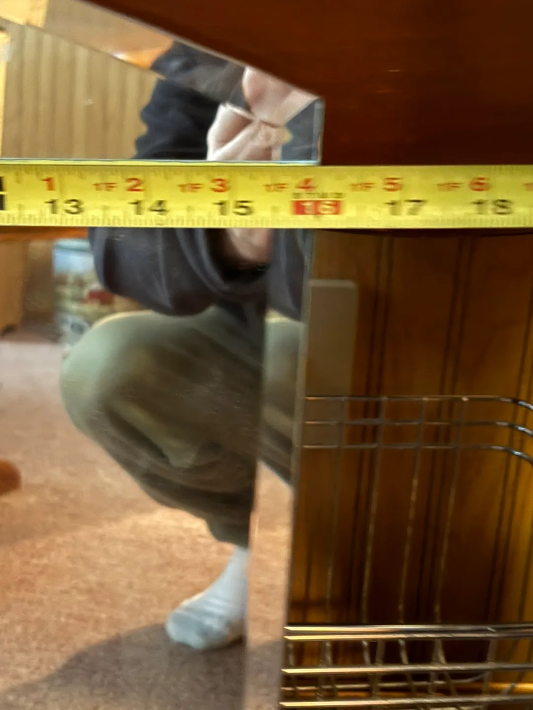 Medicine Cabinet Mirror & Wood Door image indicator(5)