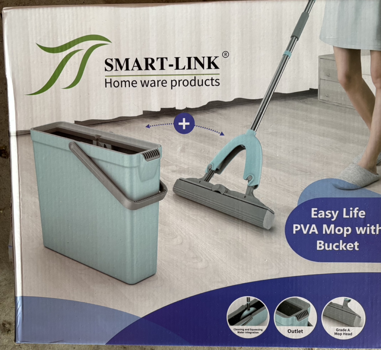 Smart-Link Easy Life PVA Mop with Bucket