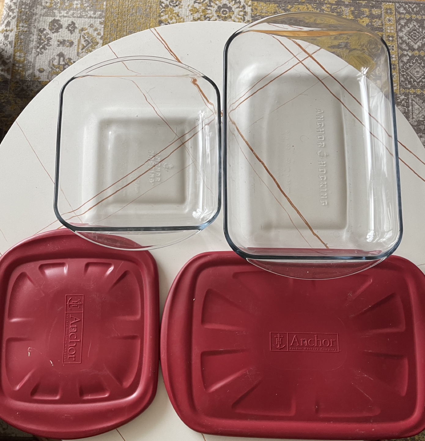 Anchor Hocking Glass Baking Dishes with Lids