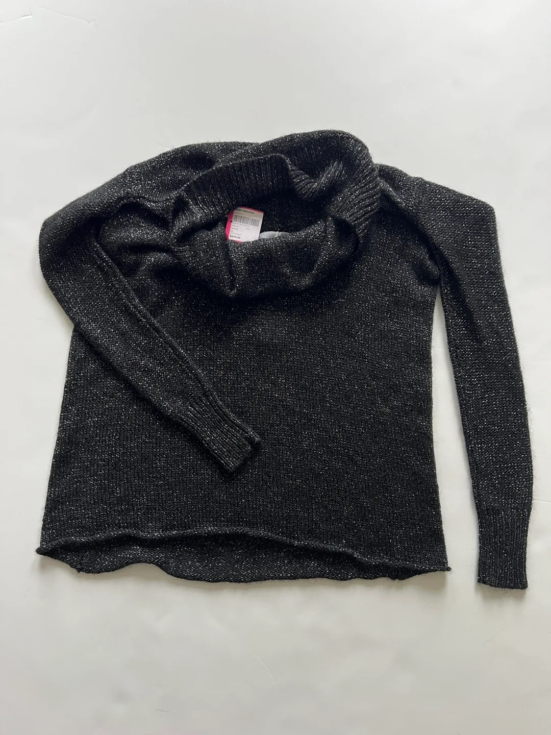 Designer Black sparkly cowl neck sweater image indicator(7)