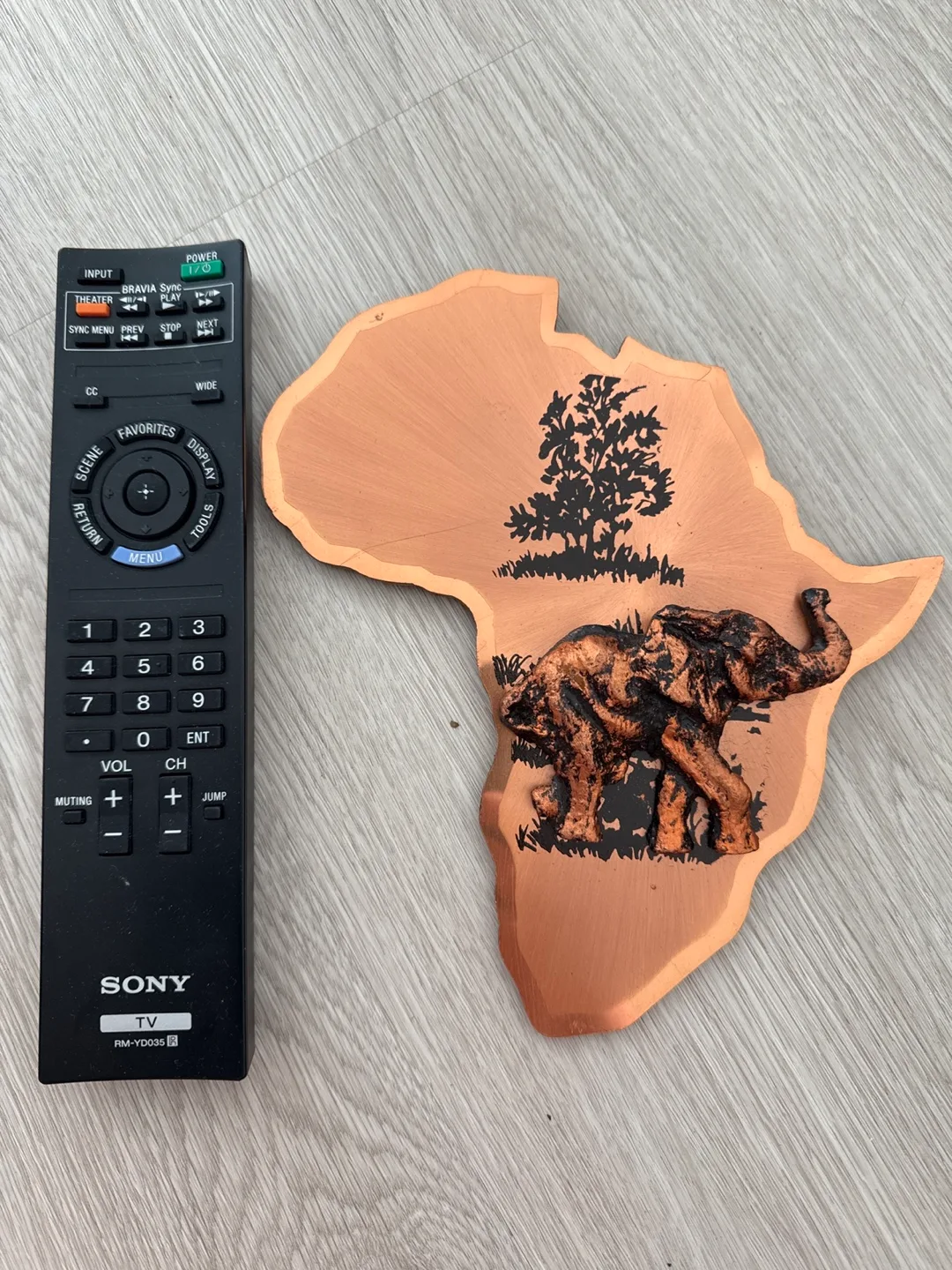Copper Elephant on Africa - Wall Decor image indicator(3)