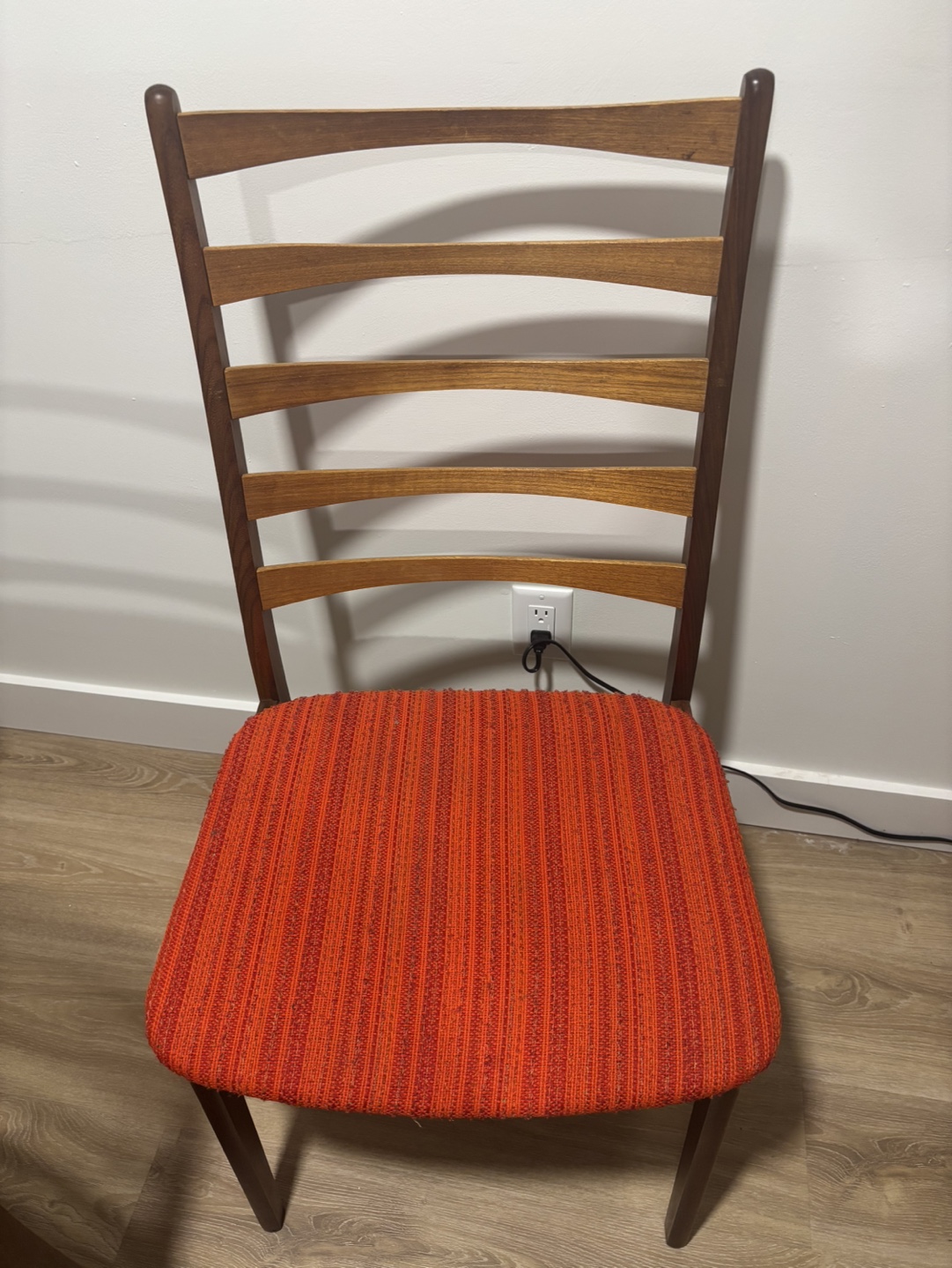 Teak dining room table and 6 chairs