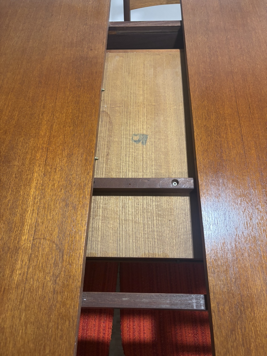 Teak dining room table and 6 chairs - photo 5