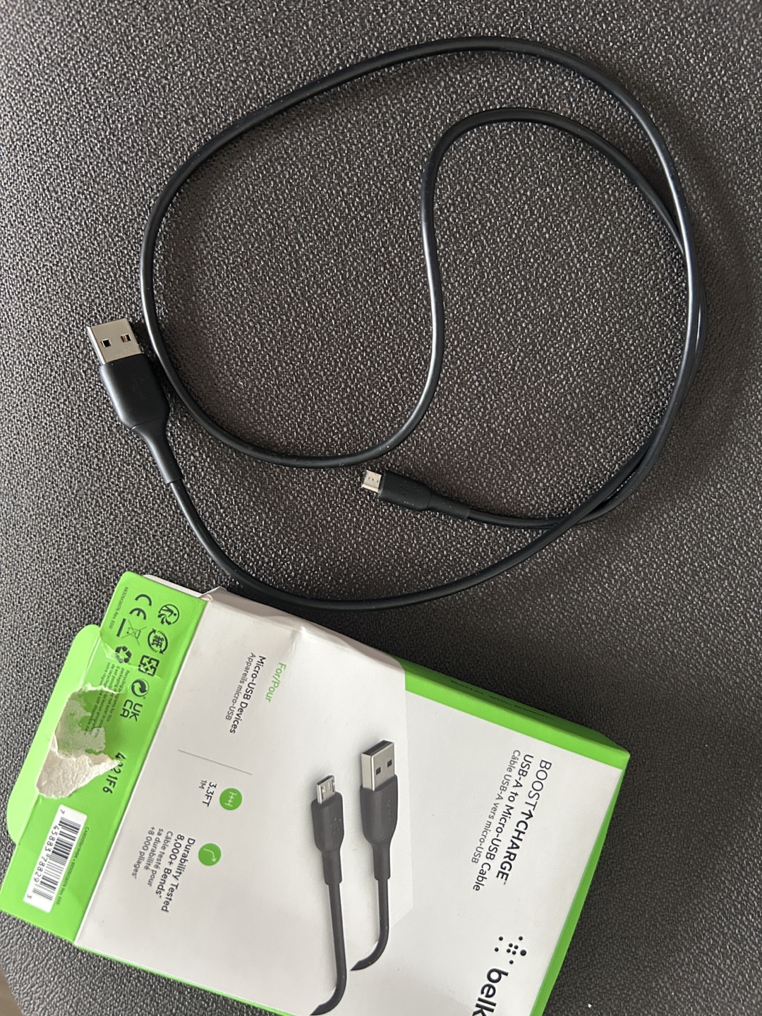 Belkin Boost↑Charge USB-A to Micro-USB Cable