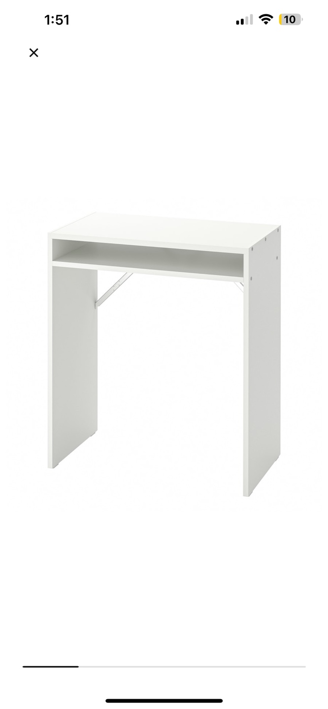 White IKEA Desk-Like New - photo 2