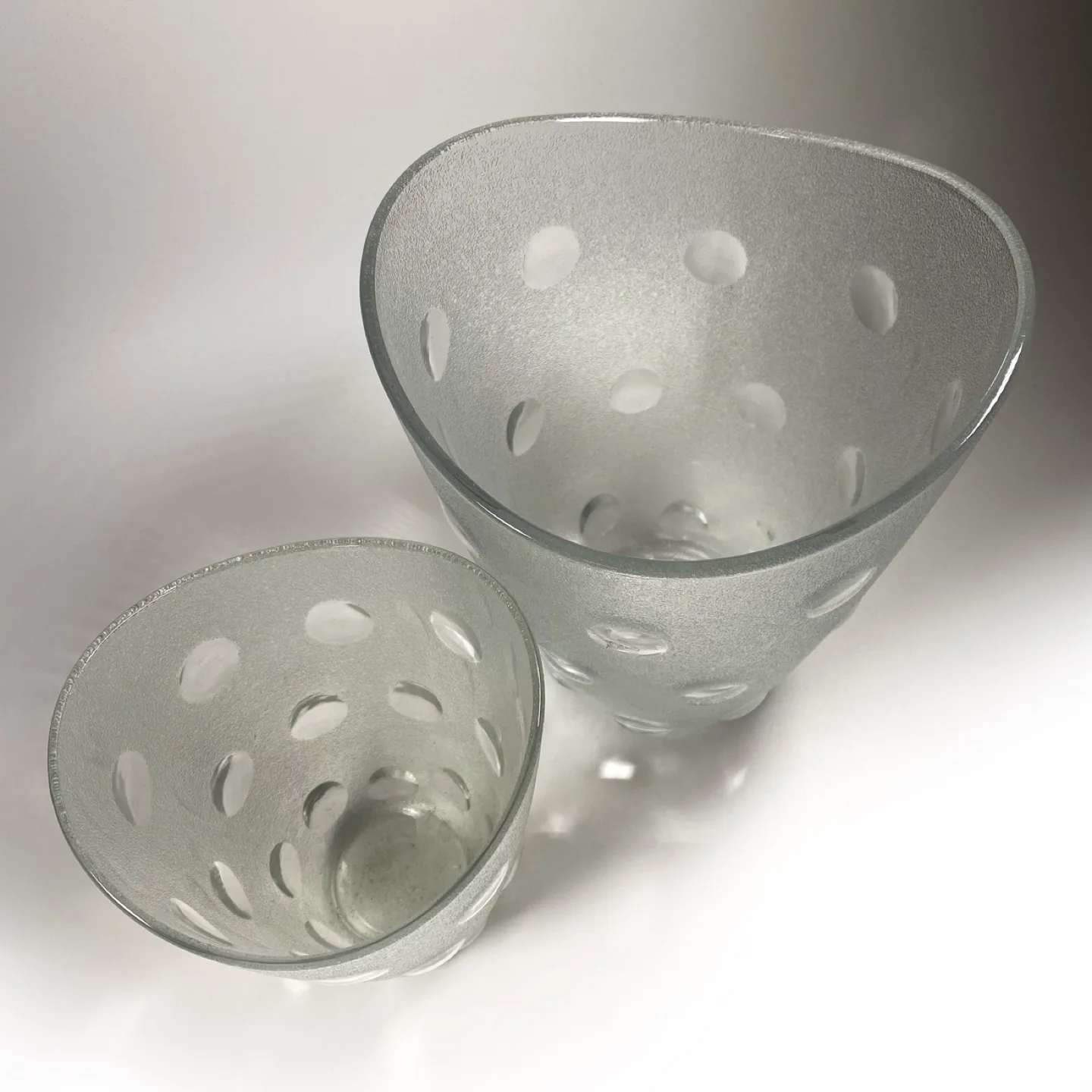 Pair of Vintage Borgonovo Polka Dot Vases image indicator(2)