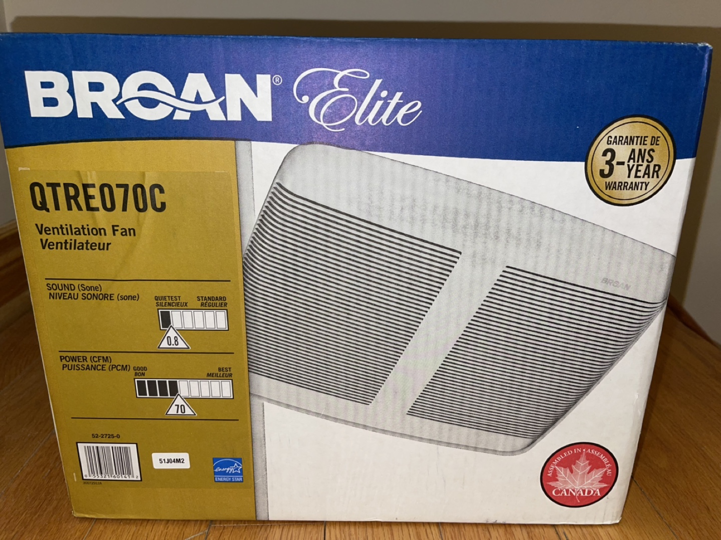 Bathroom Exhaust Fan - Broan Elite