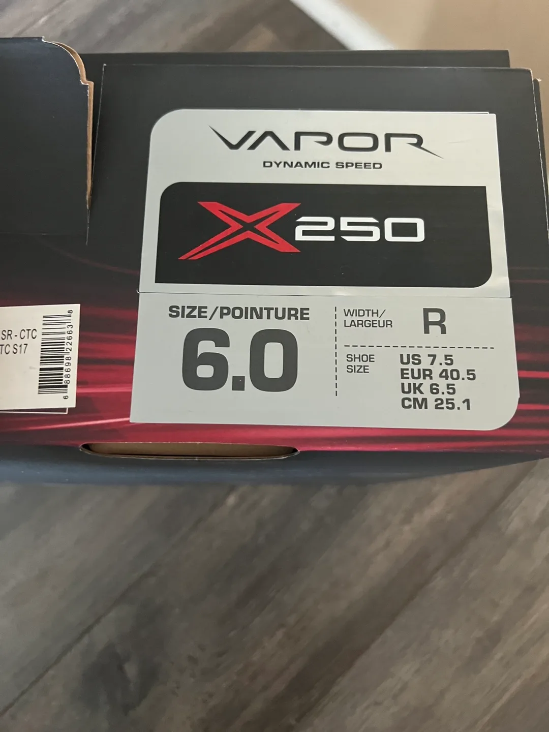 Bauer Vapor X250 Hockey Skates - Size 6.0R image indicator(4)