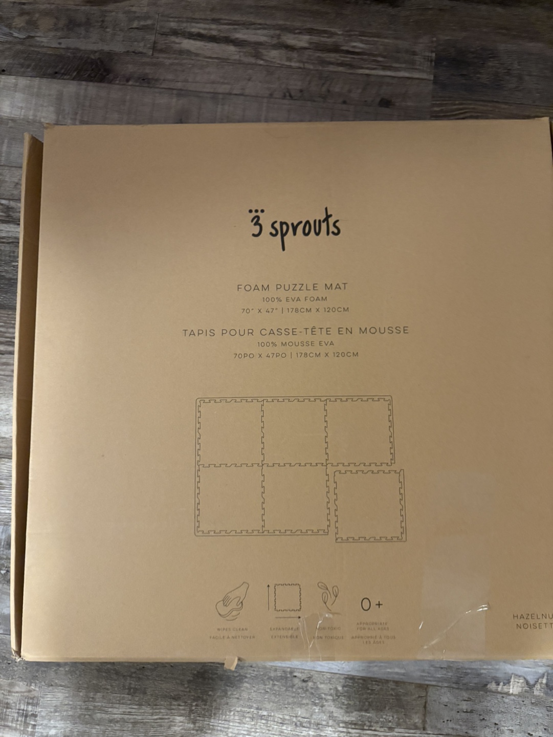 3 Sprouts Foam Puzzle Mat - Blush Pink - photo 2