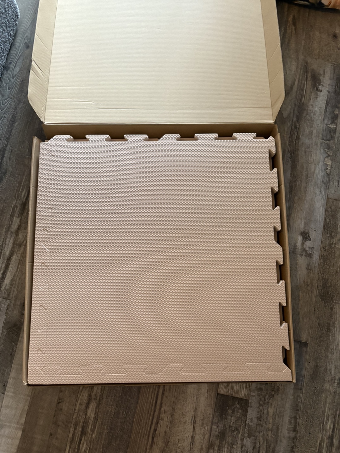 3 Sprouts Foam Puzzle Mat - Blush Pink