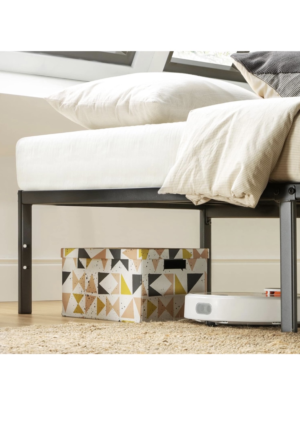Twin Metal Bed Frame - Sturdy & Simple - photo 3