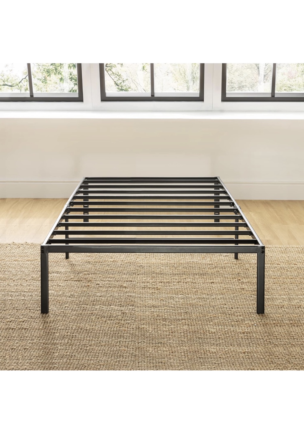 Twin Metal Bed Frame - Sturdy & Simple - photo 4