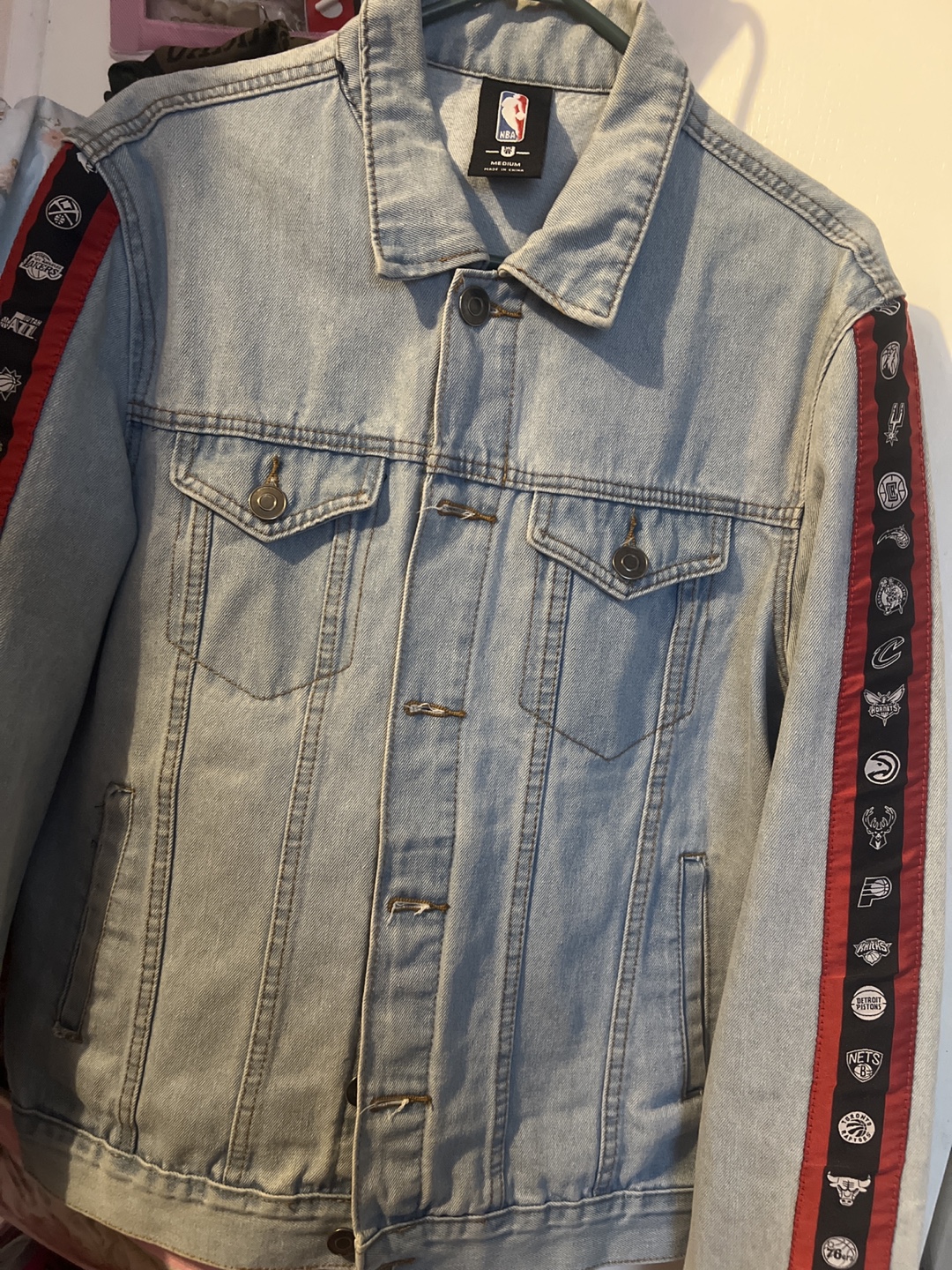NBA Light Wash Denim Jacket
