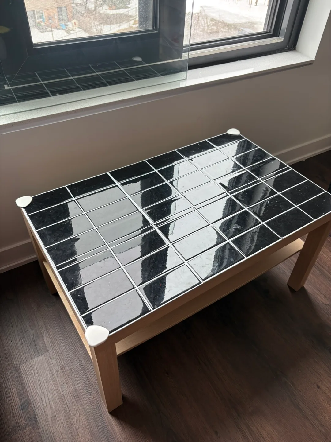 IKEA Lack Coffee Table with Black Tile Top image indicator(2)