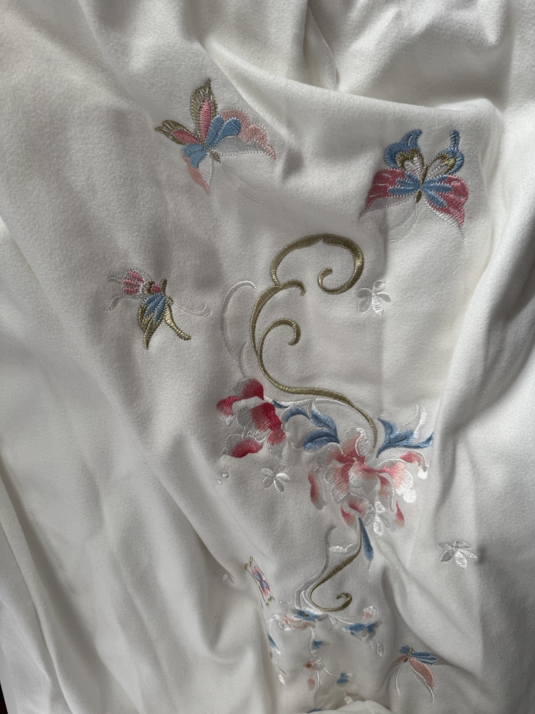 Embroidered Butterfly Hooded Cape - photo 3