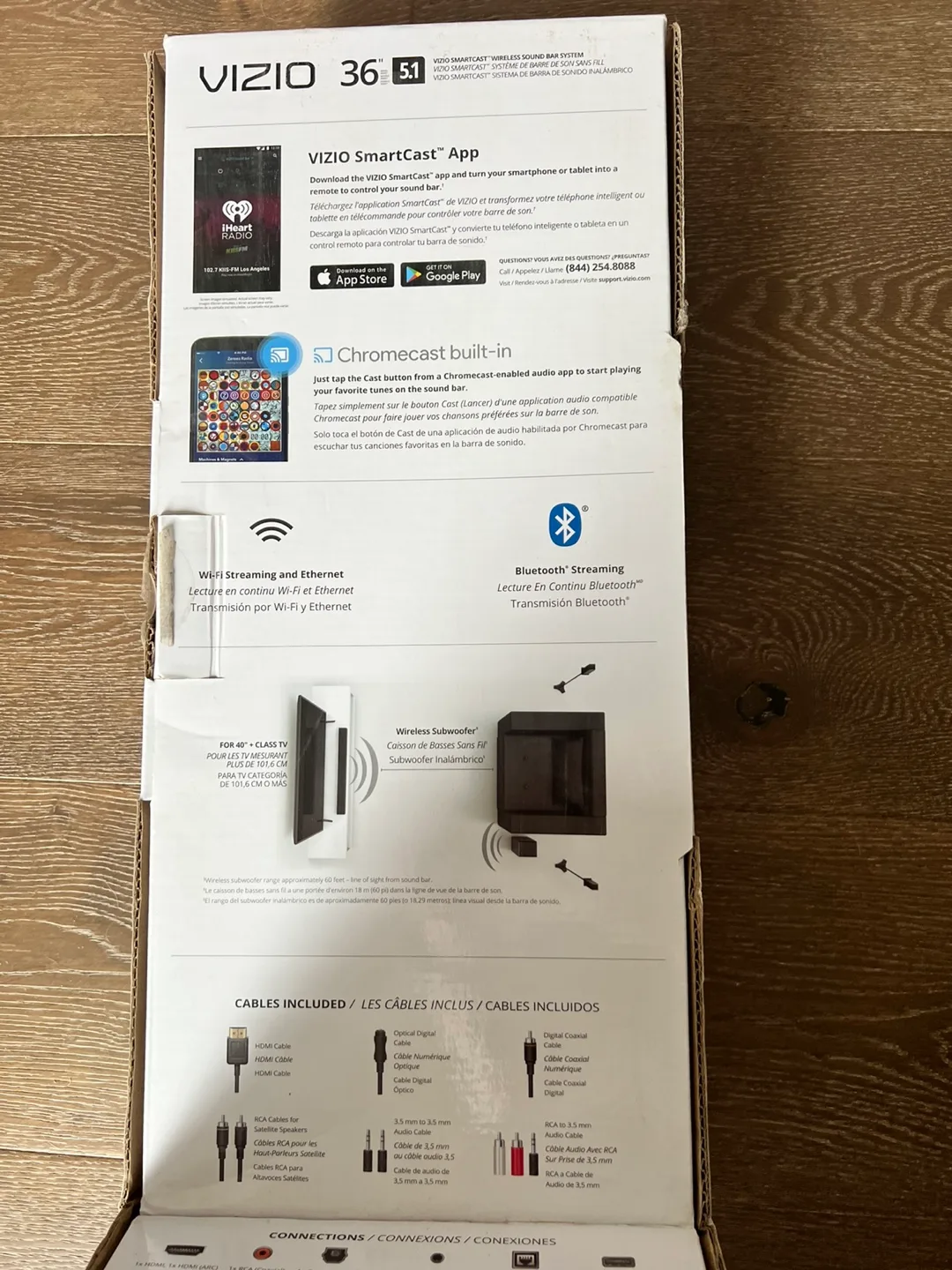 VIZIO 36" 5.1 SmartCast Sound Bar with Chromecast Built-in image indicator(5)