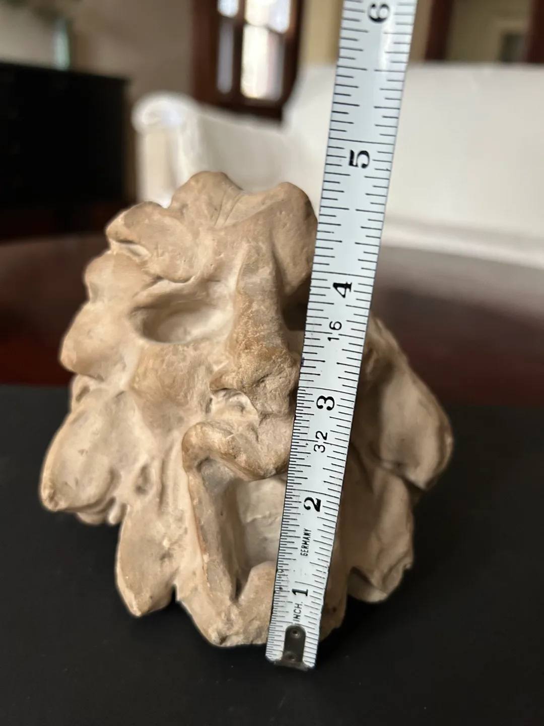 Antique Hand made art sculpture clay stone carved image indicator(6)