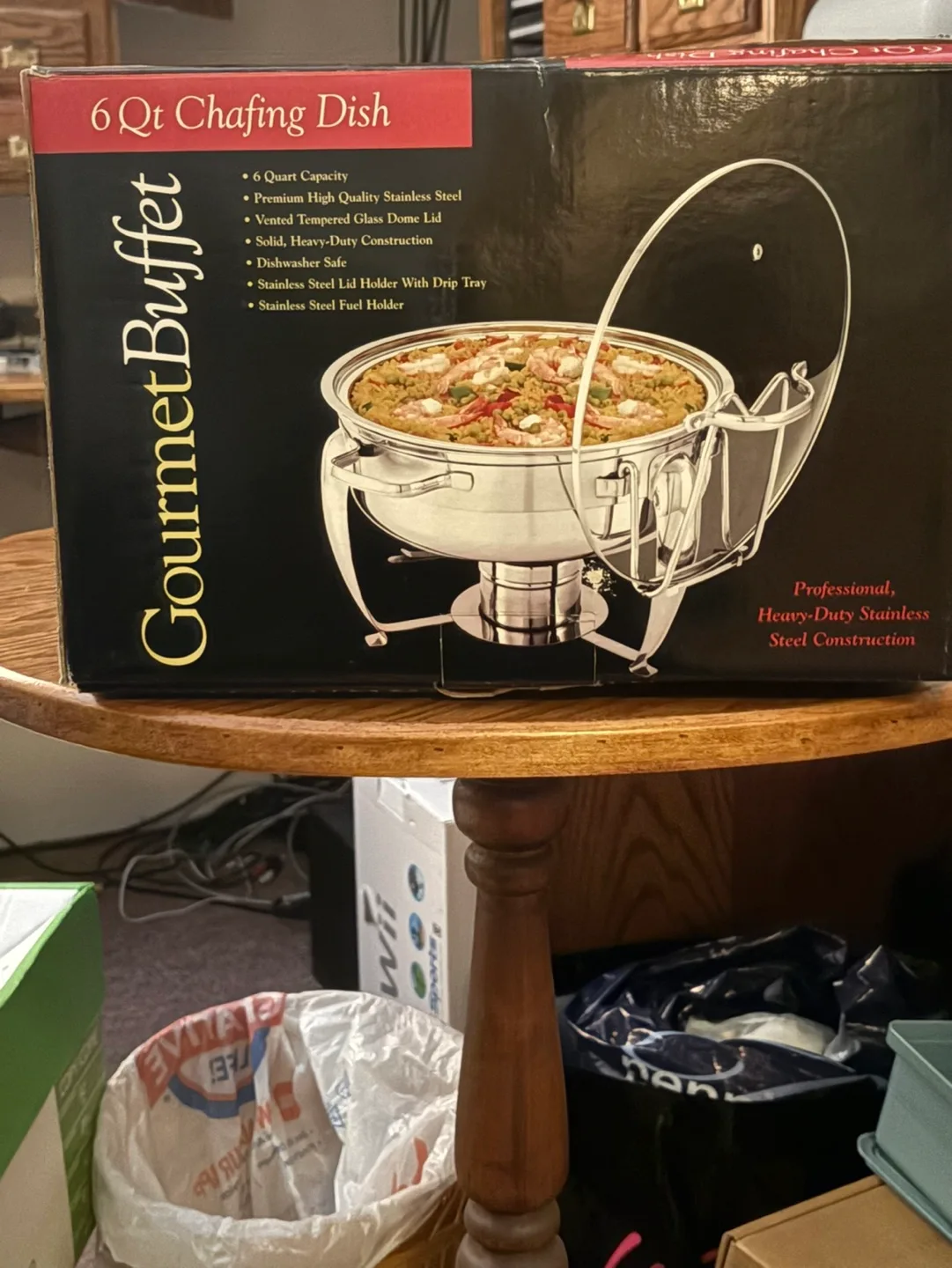 Gourmet Buffet 6 Qt Chafing Dish - New in Box image indicator(3)