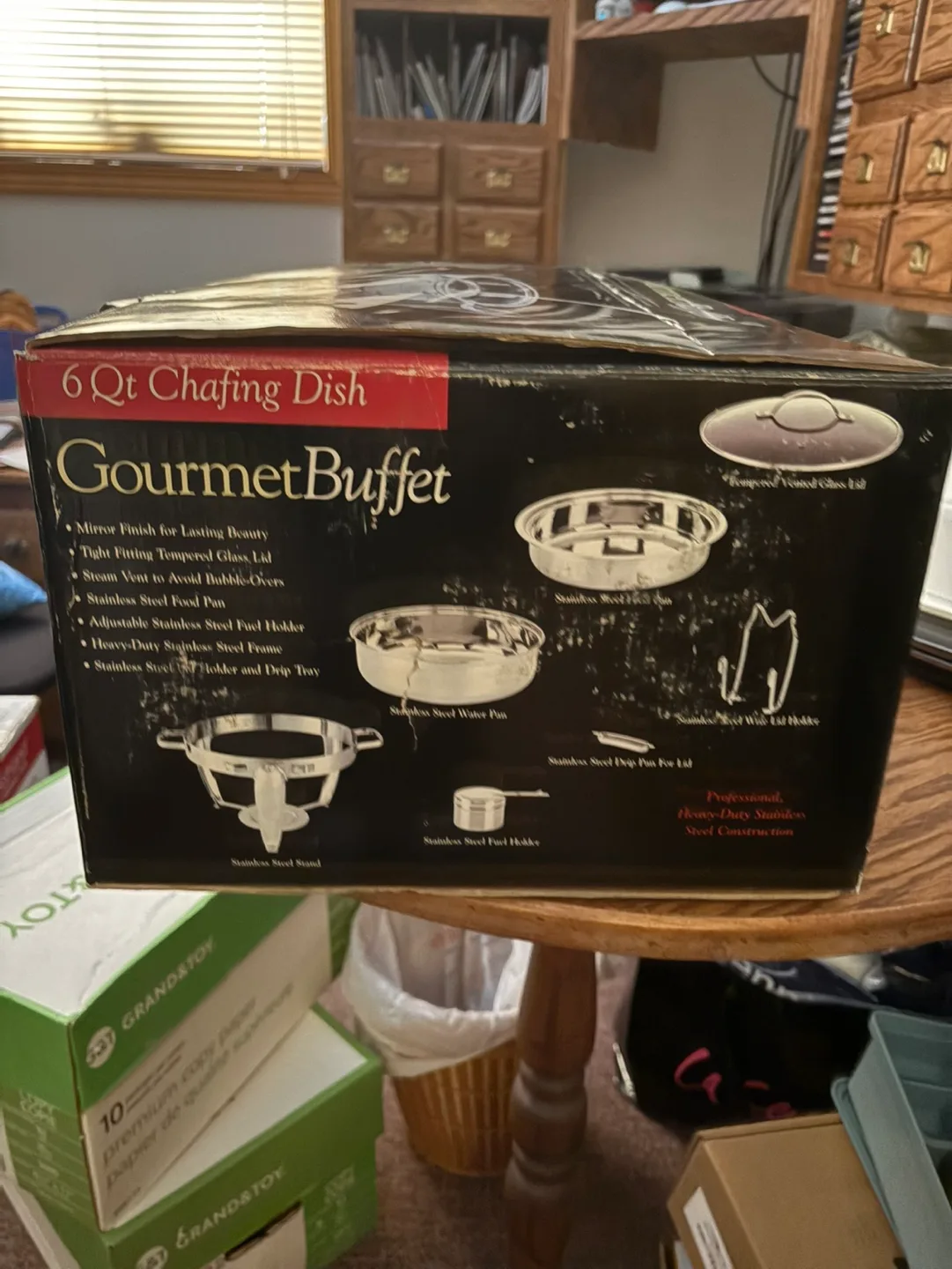 Gourmet Buffet 6 Qt Chafing Dish - New in Box image indicator(2)