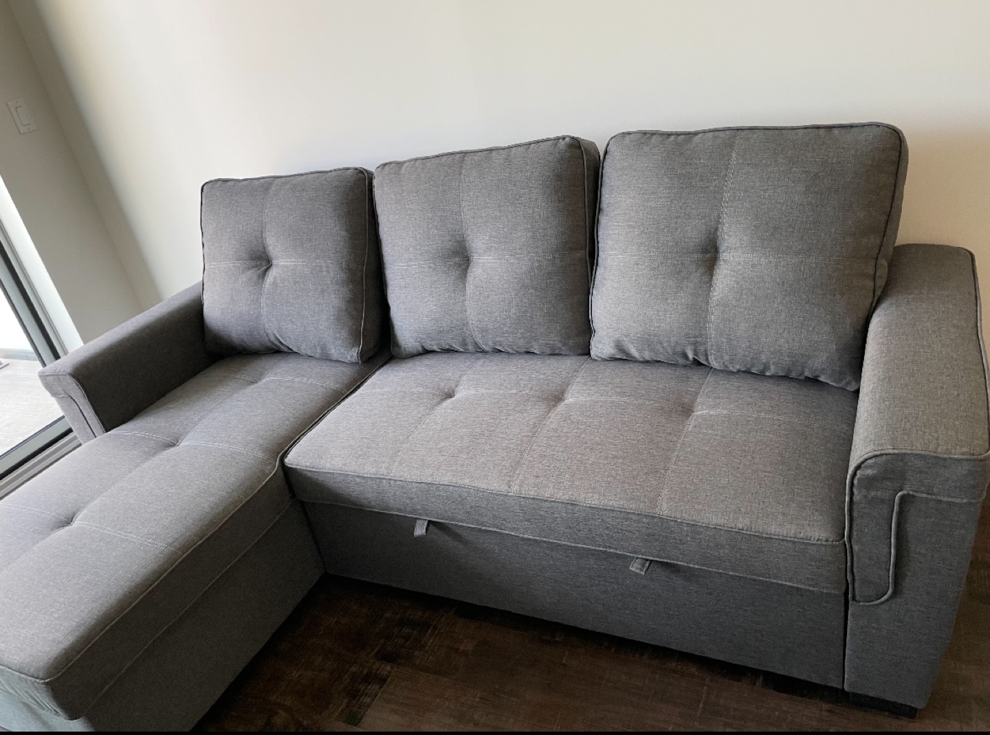 Grey Sectional Sofa Storage Bed
