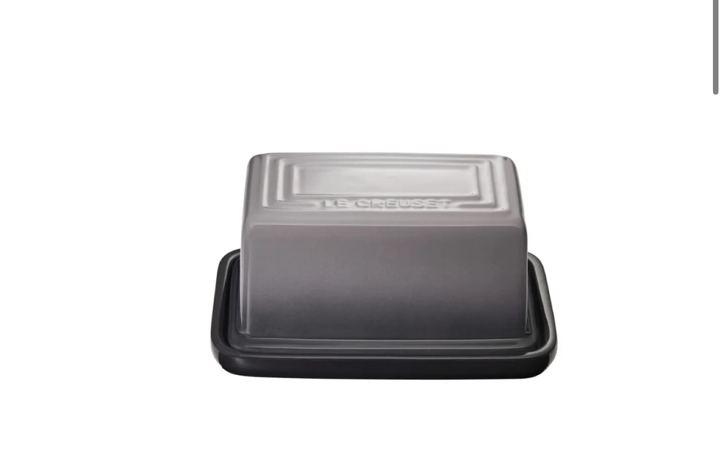 Le Creuset Stoneware Butter Dish with Cover in Colour Oyster thumbnail