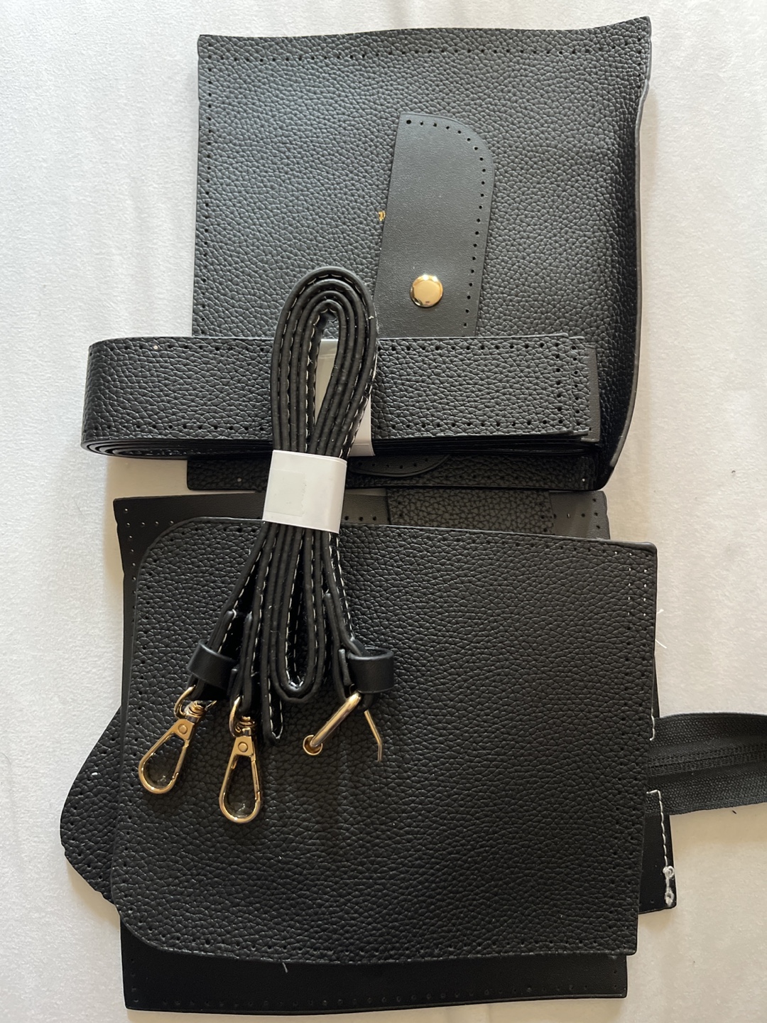 🧡 DIY Black Faux Leather Handbag Kit