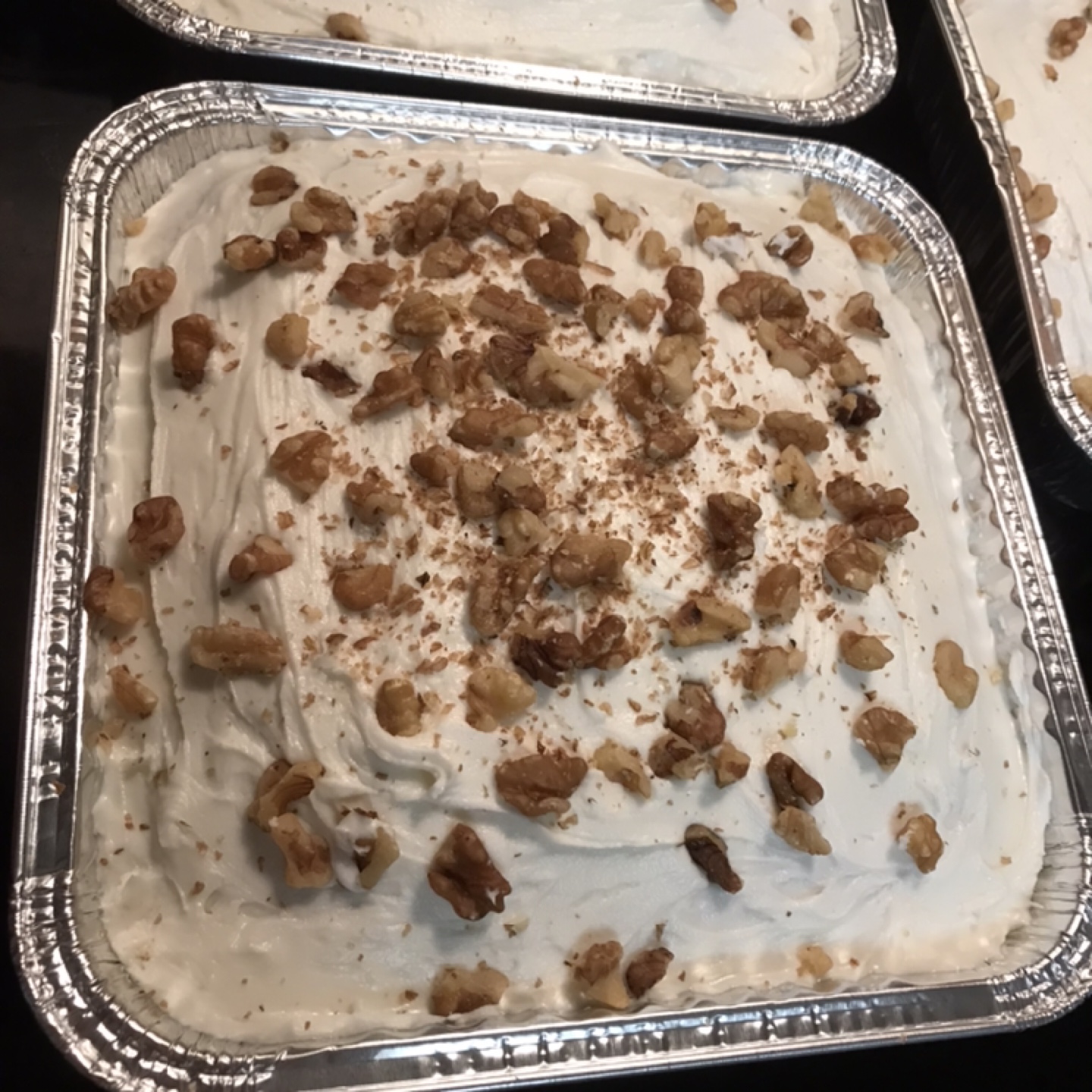 Lower Fat Banana Cake with Vanilla Frosting & Walnuts - photo 4