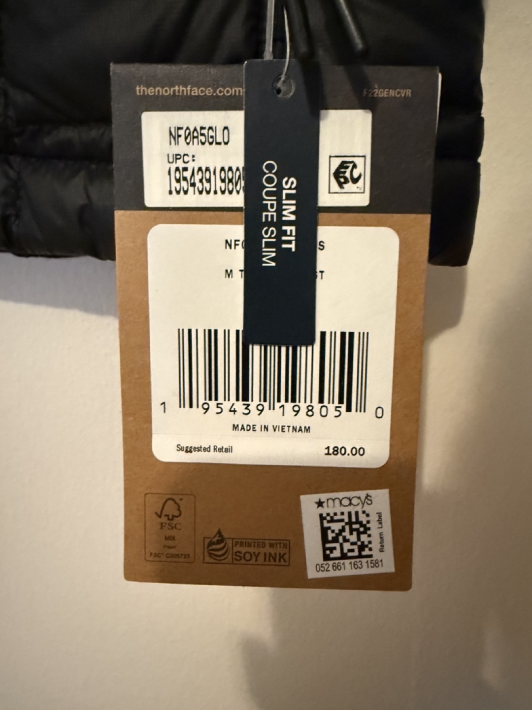 The North Face Men's ThermoBall Eco Slim Fit Vest - Size Small - photo 3