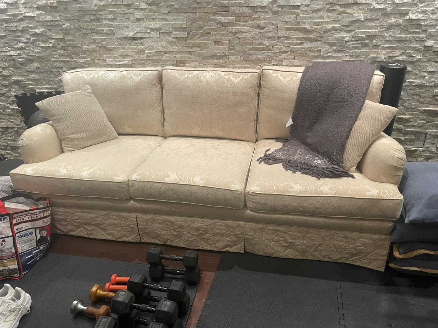 Elegant Off-White Sofa - by Barrymore