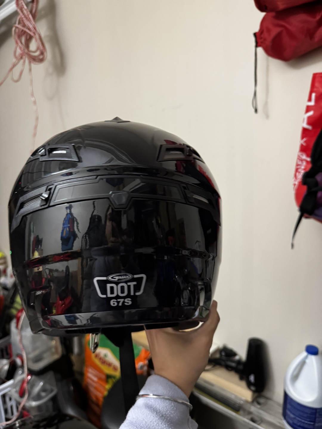 GMAX 67S DOT Approved Black Motorcycle Helmet - photo 5