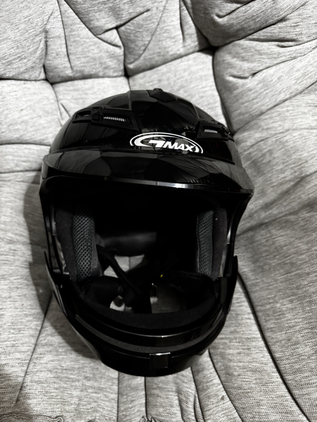 GMAX 67S DOT Approved Black Motorcycle Helmet - photo 2