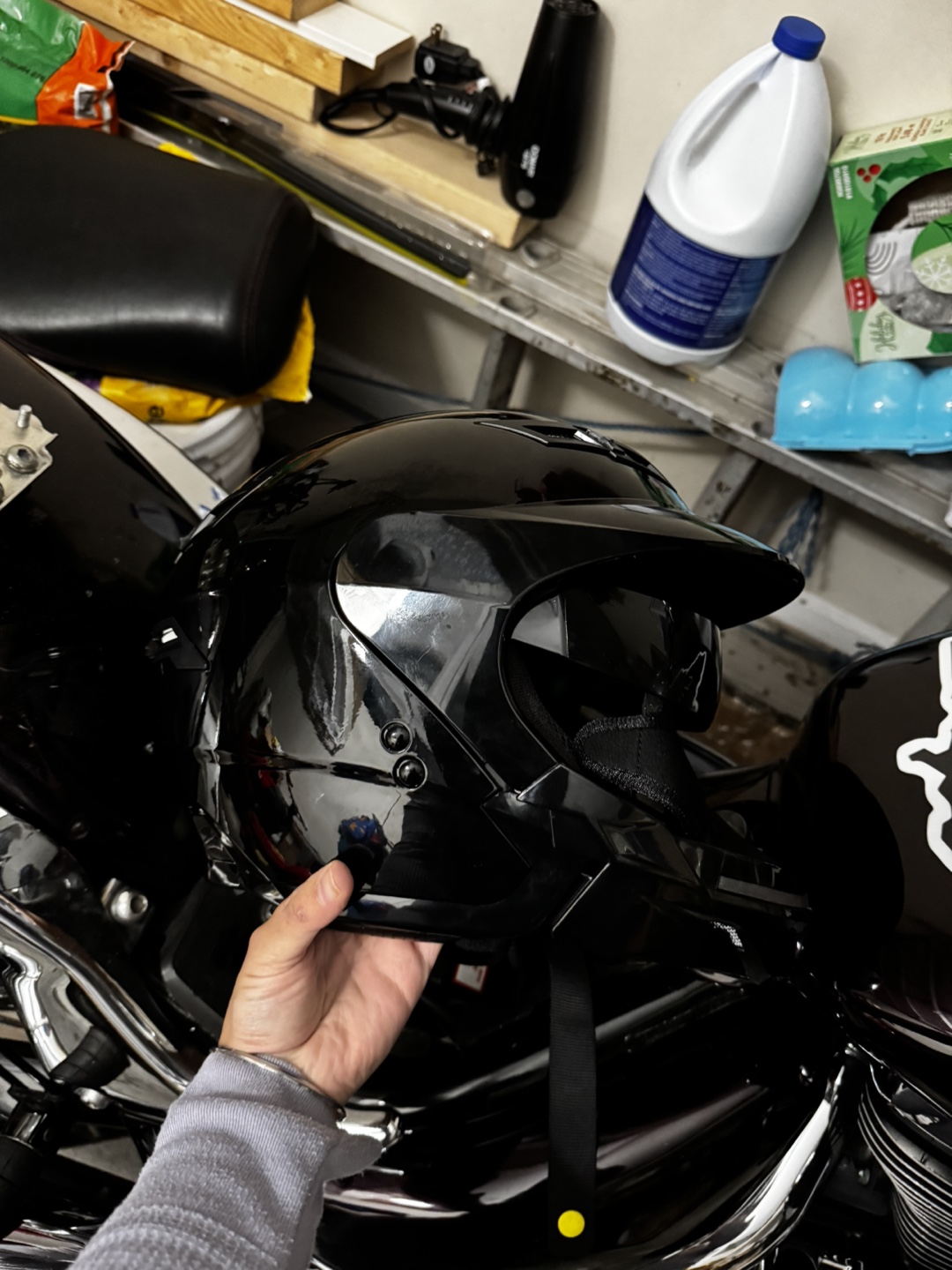 GMAX 67S DOT Approved Black Motorcycle Helmet - photo 4