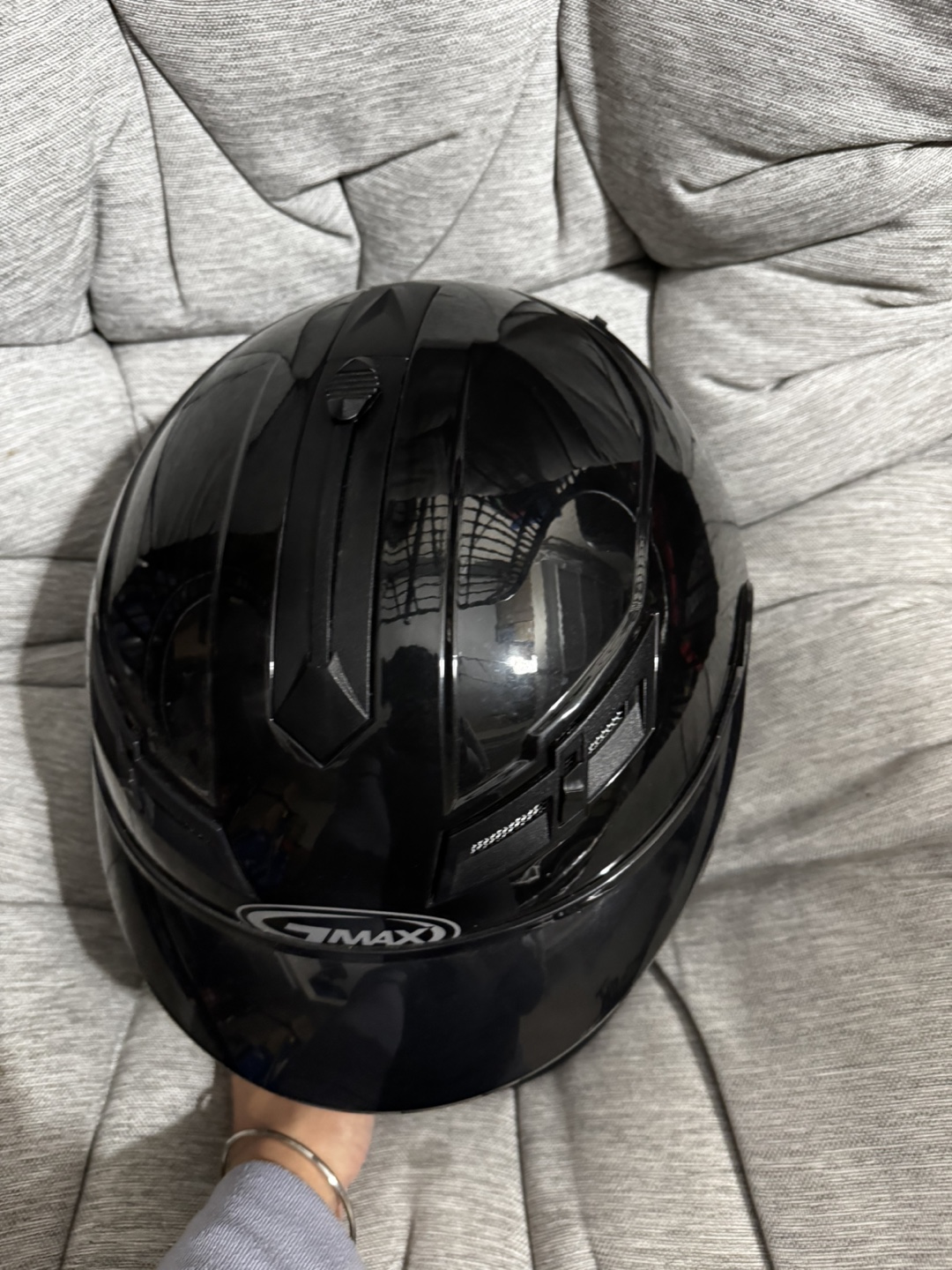 GMAX 67S DOT Approved Black Motorcycle Helmet