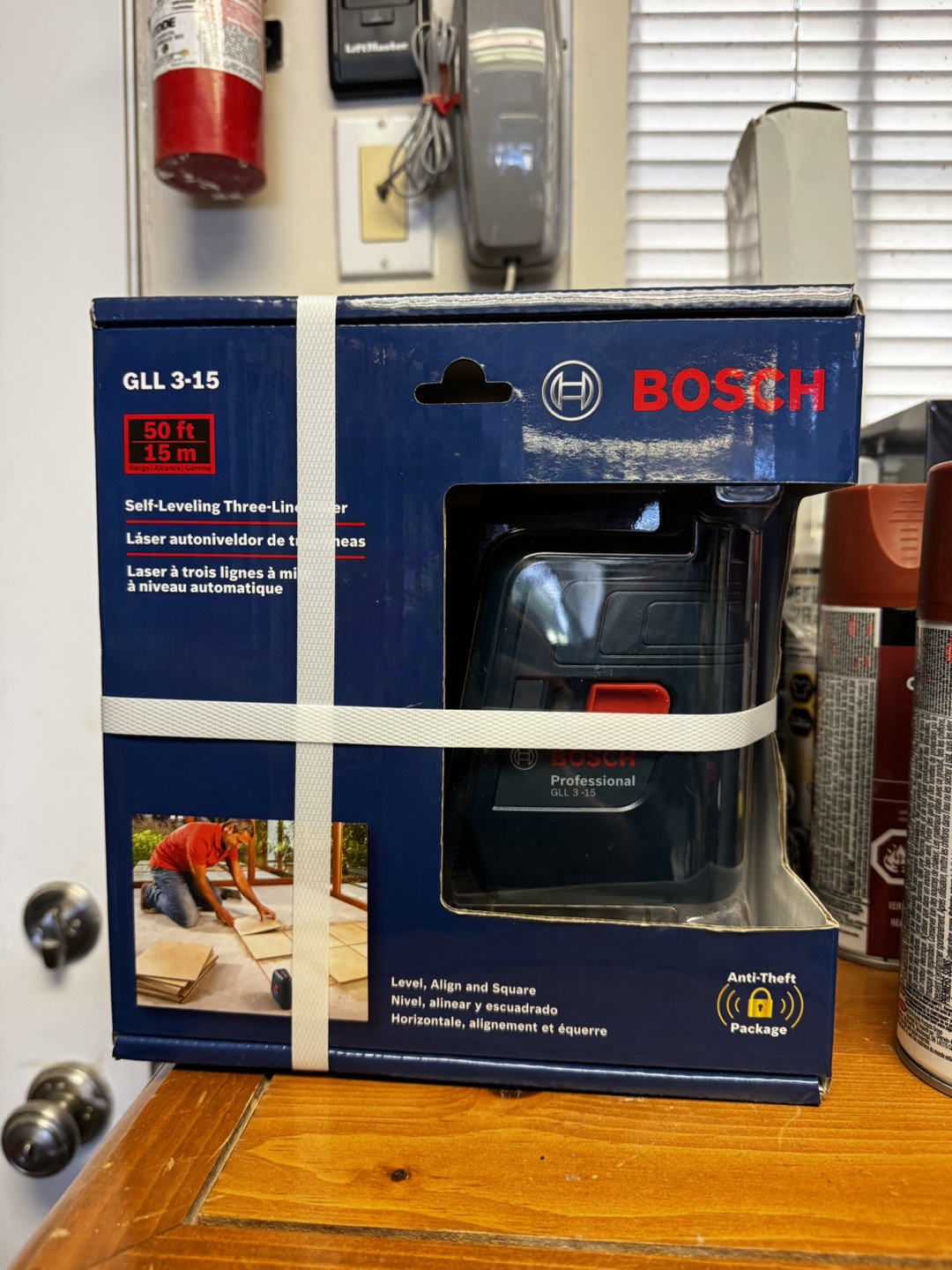 Bosch GLL 3-15 Self-Leveling Three-Line Laser