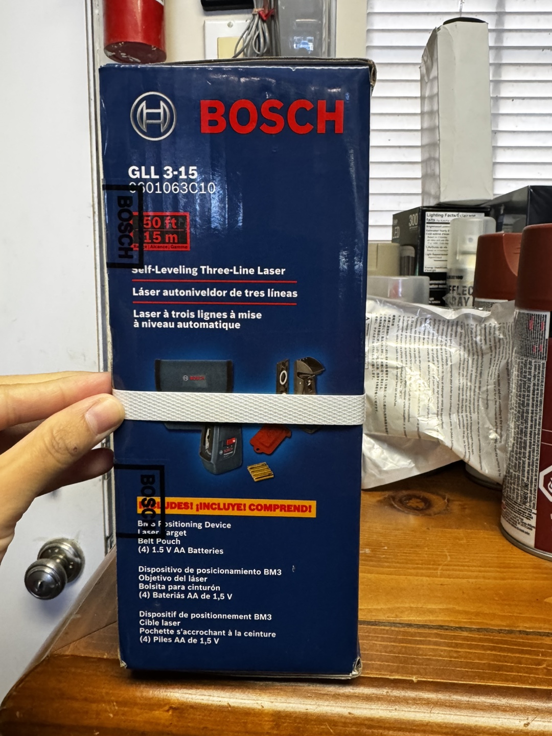 Bosch GLL 3-15 Self-Leveling Three-Line Laser - photo 3