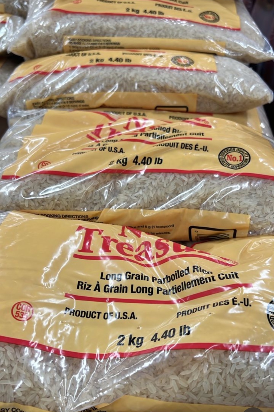 New Treasure Rice for sale 2kg. $2 each bag