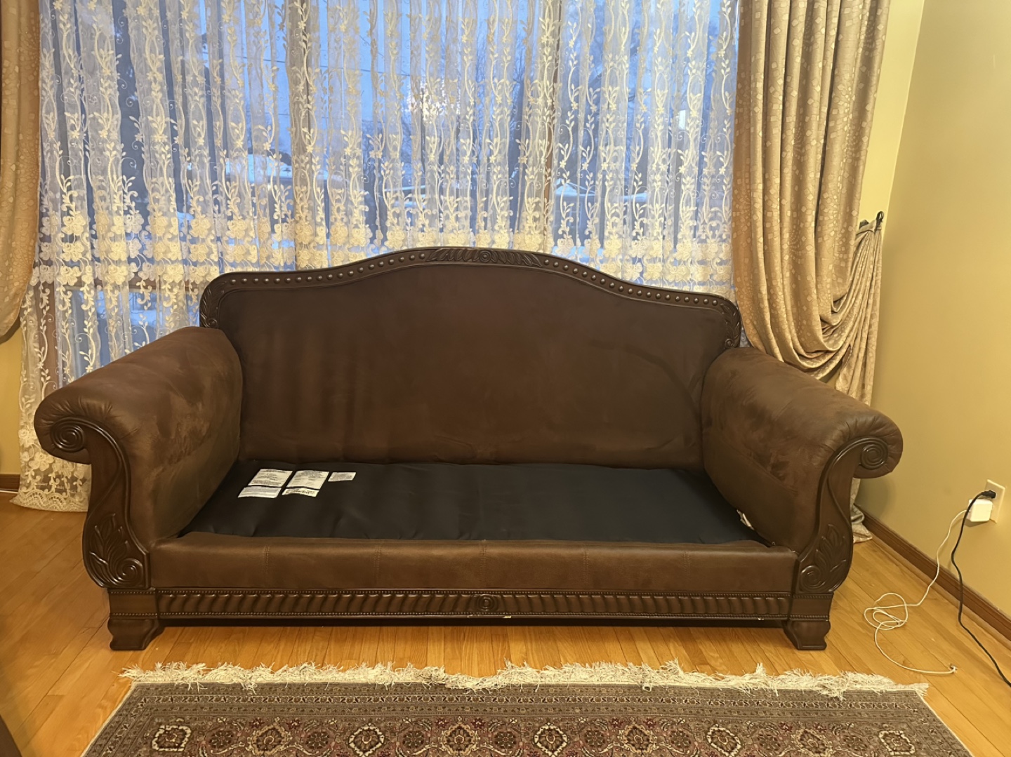 Brown sofa #freecycle - photo 5