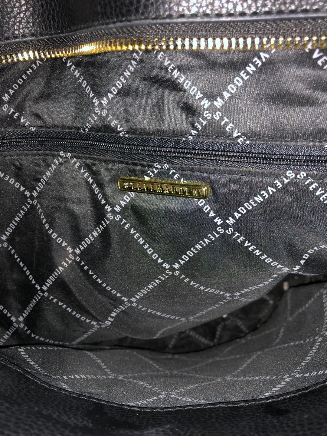 Steve Madden Black Leather Bag/Purse 🧡 image indicator(3)