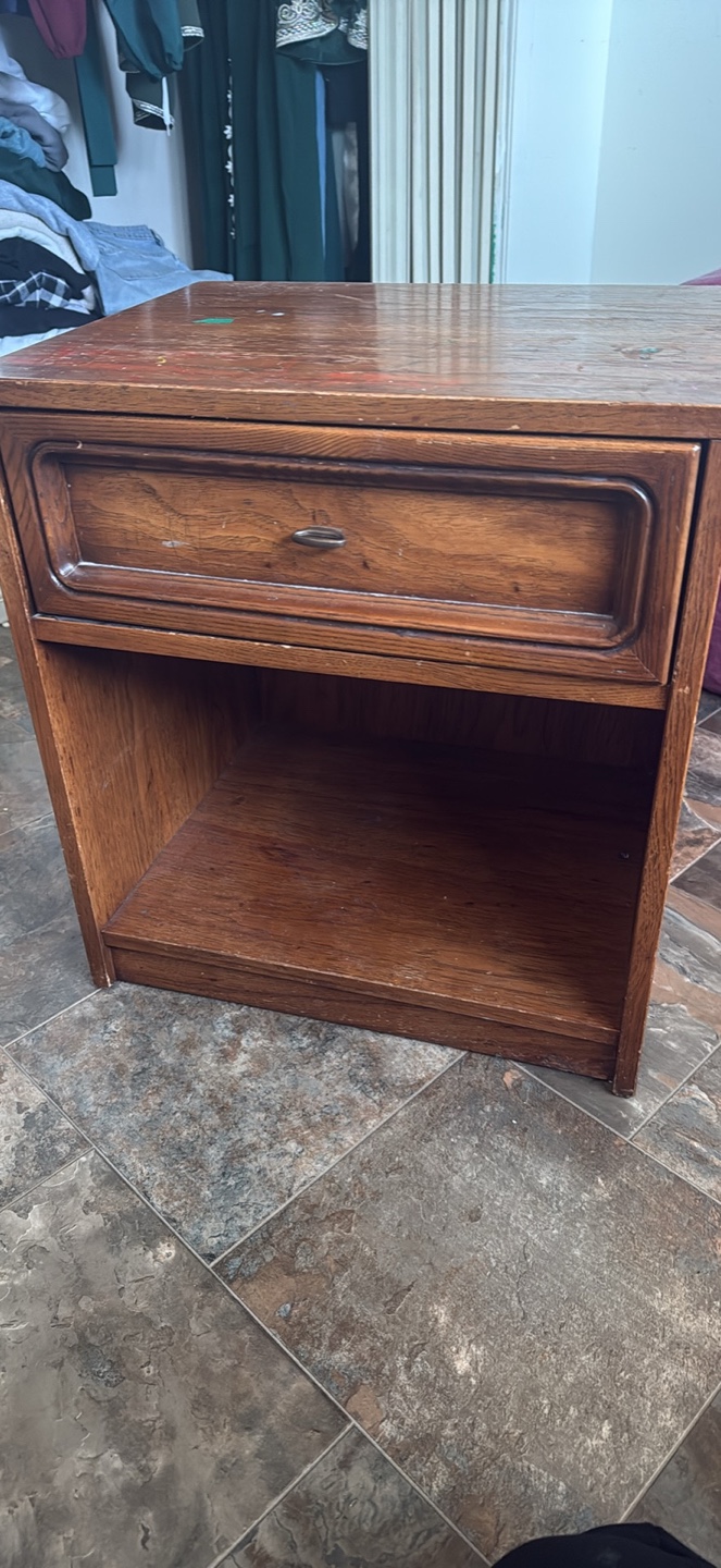 Vintage Wooden Nightstand - photo 3