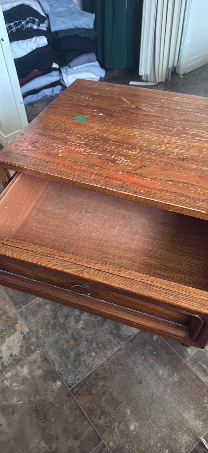Vintage Wooden Nightstand