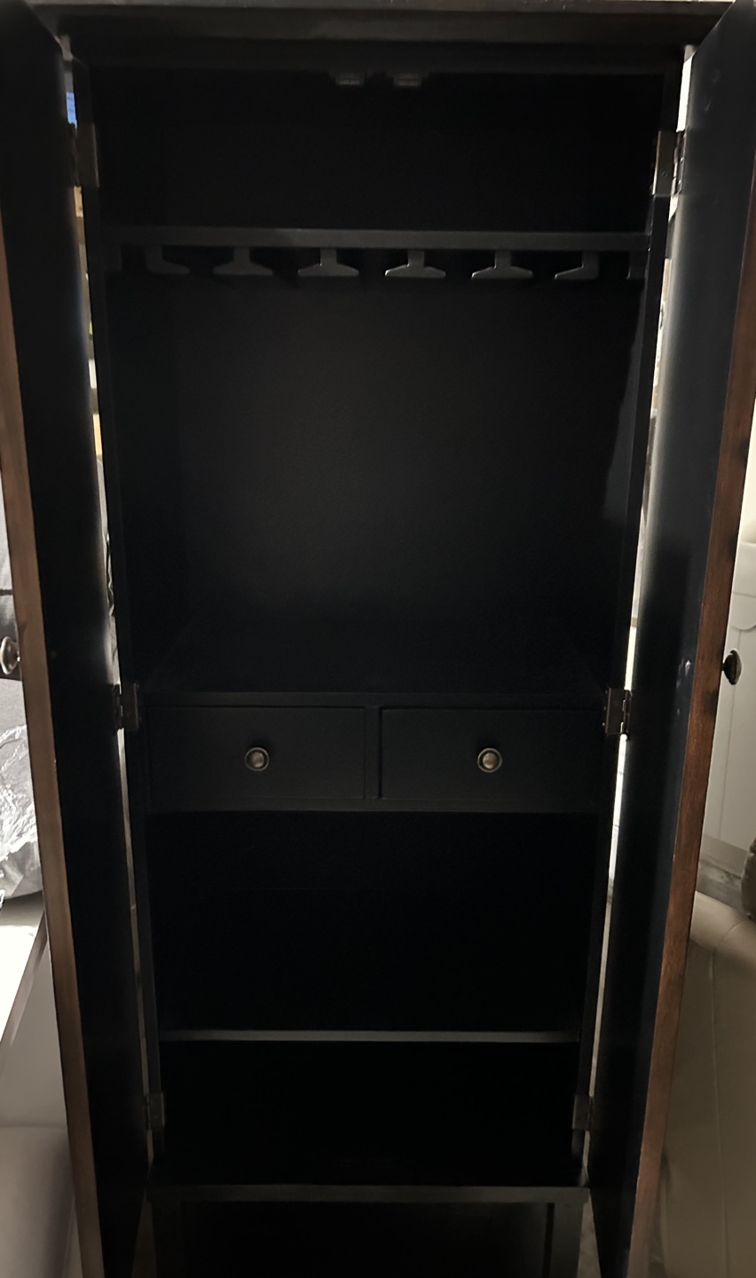 Tall Wooden wine Cabinet - photo 2