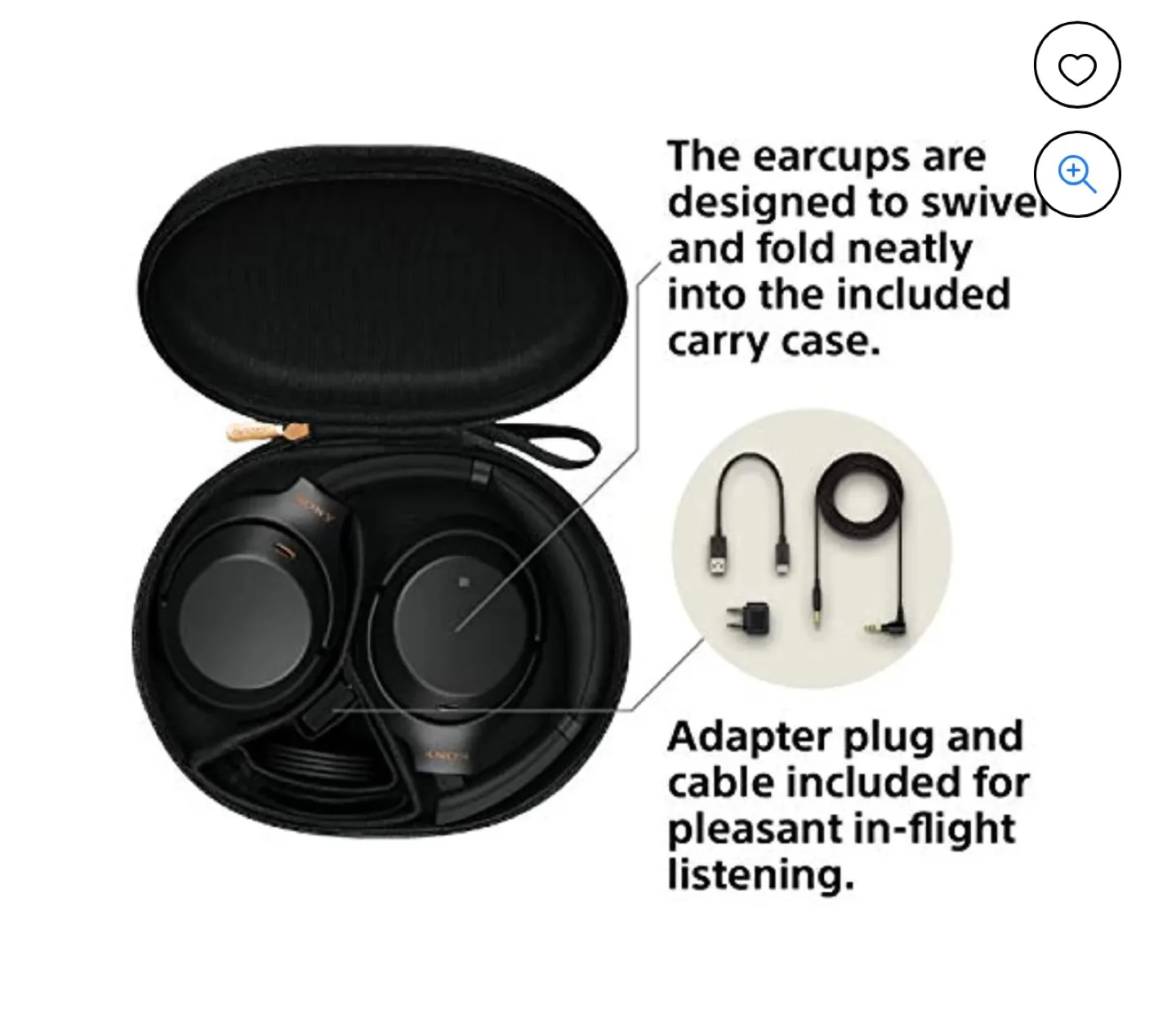 Sony WH1000XM3 Wireless Noise Cancelling Headphones image indicator(4)