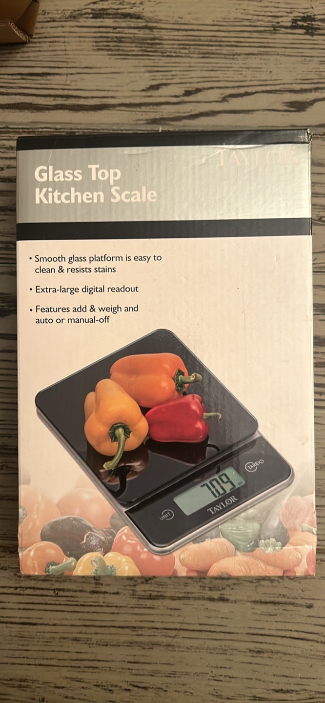 Taylor Digital 11lb Glass Top Food Scale-Black - photo 2