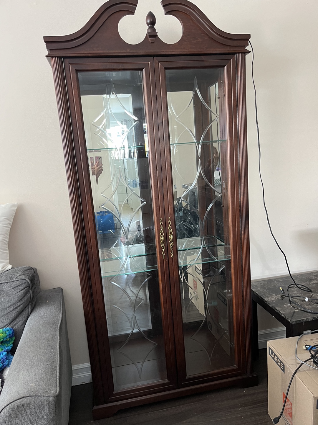 Beautiful Wooden Curio Cabinet