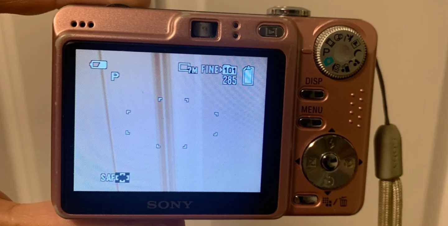 Sony Cyber-Shot DSC-W55 7.2 MP Digital Still Camera - Pink image indicator(6)